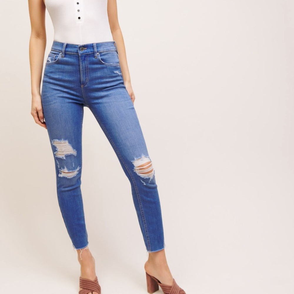 DYNDNM KATE HIGH WAISTED SKINNY JEANS | DYNAMITE